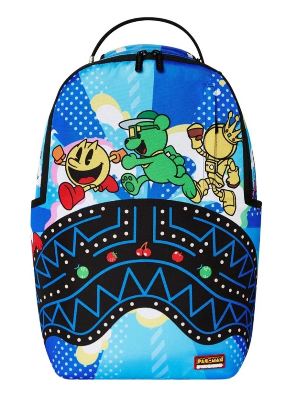 Sprayground PAC-MAN and SG Crew Backpack🔥New Black Bookbag Large School Bag